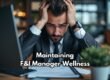 Maintaining finance manager wellness